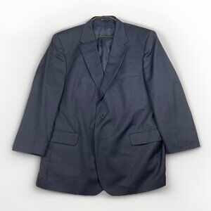 Jos. A. Bank Butt Traveler Mens 50R Dark Blue Wool Blazer Sport Coat Jacket Read